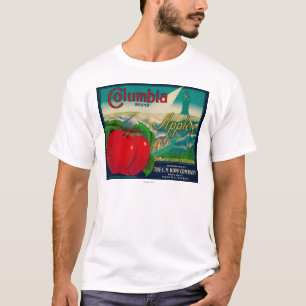 Camiseta Cajón LabelYakima, WA de Columbia Apple