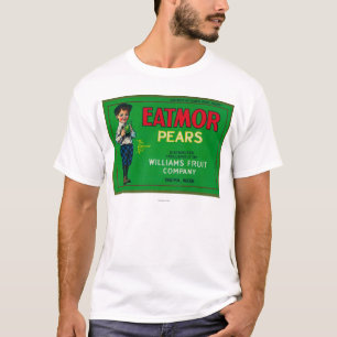 Camiseta Cajón LabelYakima, WA de la pera de Eatmor