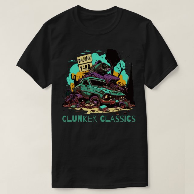 Camiseta Cajones de chatarra clásicos (Diseño del anverso)