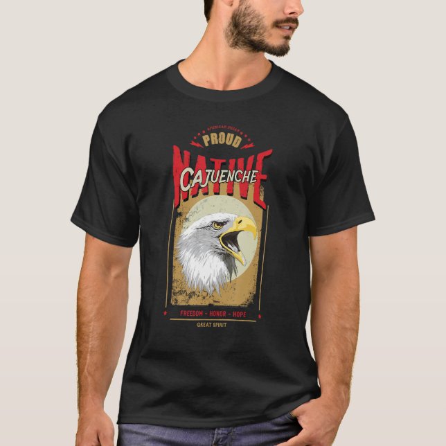 Camiseta Cajuenche Nativo Estadounidense Águila Espíritu Vi (Anverso)