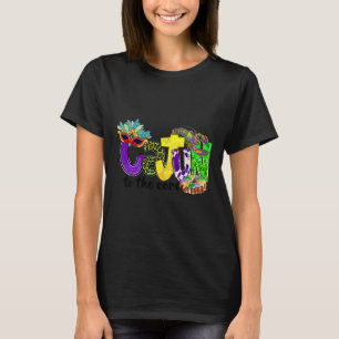 Camiseta Cajún Al Núcleo Mardi Mardi Gras Louisiana Carni