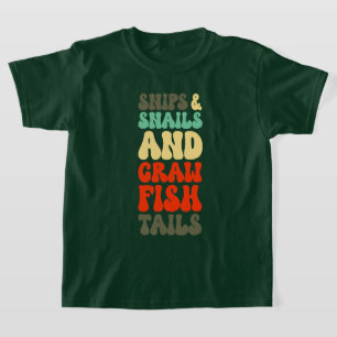 Camiseta Cajun Boys Hechos De Snips Snails Crawfish Tails