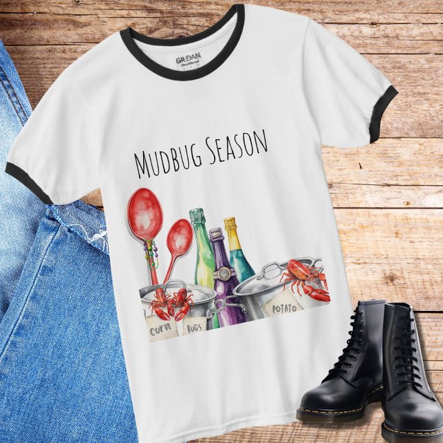 Camiseta Cajun Crawfish Chef (Mudbug and crawfish season t shirt to wear to your crawfish boil parties and during the spring. )