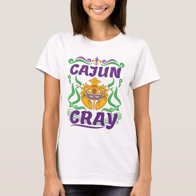 Camiseta Cajun Cray Crawfish Hervir Louisiana Nueva Orleans (Anverso)