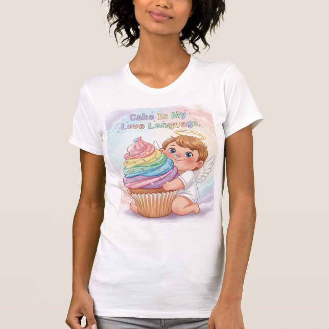 Camiseta Cake Is My Love Language — Sweet Joy (Anverso)