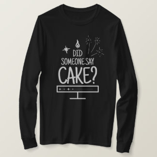 Camiseta Cake Lover Quote Minimal White Typography Black