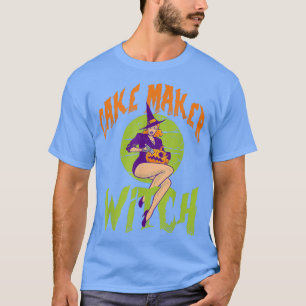 Camiseta Cake Maker Witch - Funny Cake Maker Halloween
