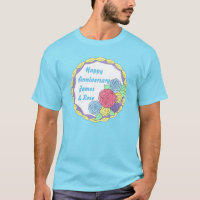 Cake Tee de la fiesta de bodas de aniversario pers