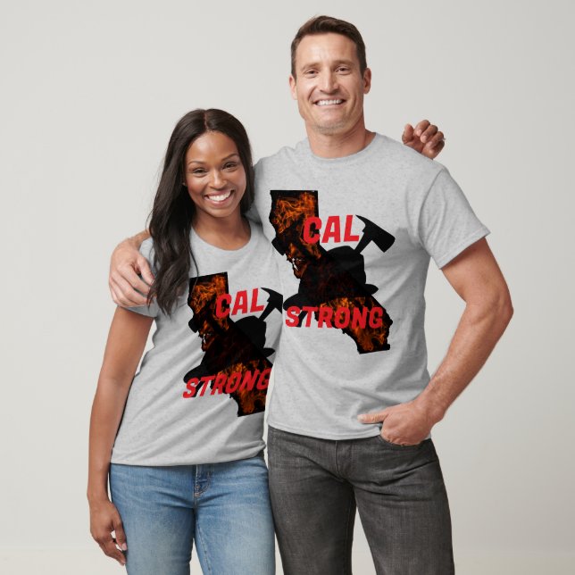 Camiseta CAL FIRE FUERTE AX HELMENT Blk (Unisexo)