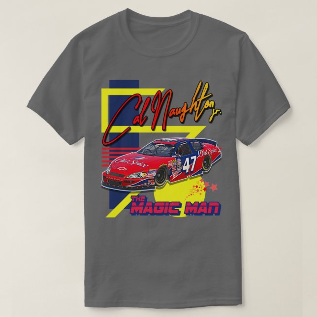 Camiseta Cal Naughton Jr The Magic Man Talladega Nights Rac (Diseño del anverso)