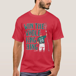 Camiseta Cal Raleigh gana todo el asunto de béisbol de Seat