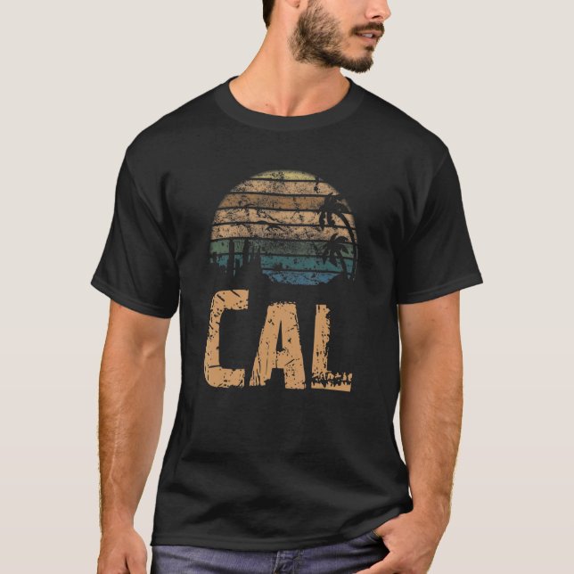 Camiseta Cal Vintage Sunset Distressed (Anverso)