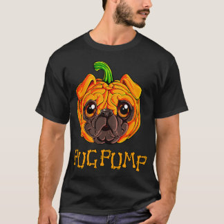 Camiseta Calabacín Pug Calabaza Halloween Día de Acción de 