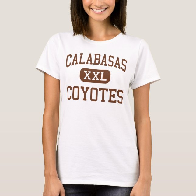 Camiseta Calabasas - coyotes - alto - Calabasas California (Anverso)