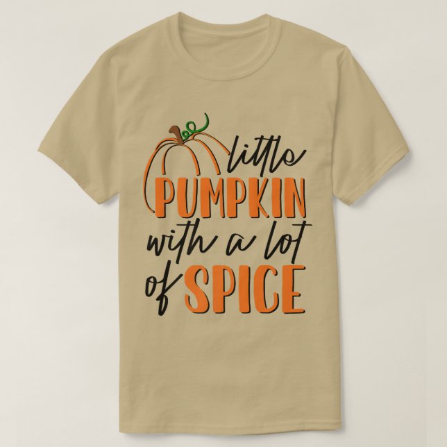 Camiseta Calabaza AdrL Pequeña Con Un Montón De Spice Otoño (Diseño del anverso)
