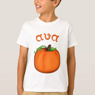 Camiseta Calabaza anaranjada linda para Ava