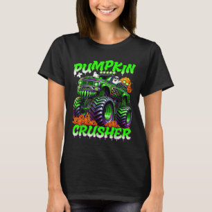 Camiseta Calabaza Aplastadora Camión Monstruo Fantasmas Hal