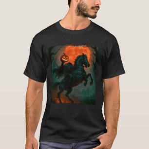 Camiseta Calabaza asustada Jack O Lantern Hal sin cabeza de