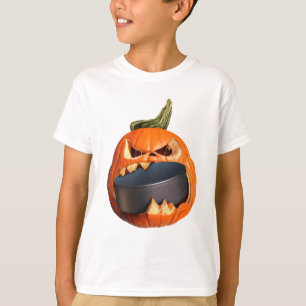 Camiseta Calabaza asustadiza de Halloween que come el