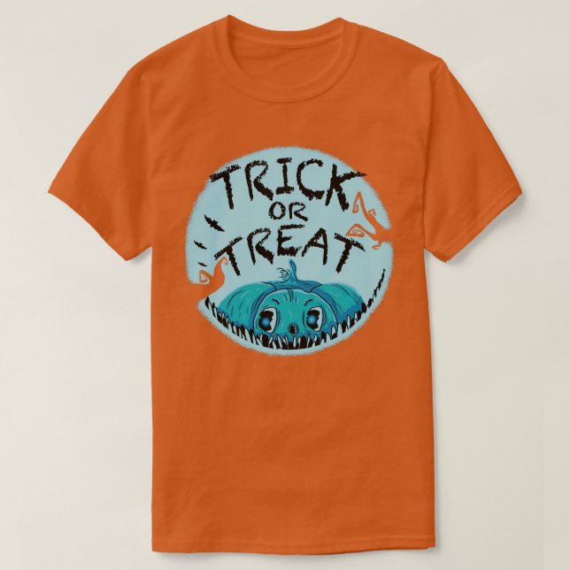 Camiseta Calabaza azul nocturna (Diseño del anverso)