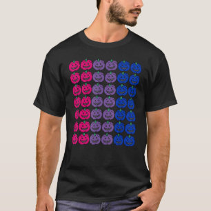 Camiseta Calabaza Bisexual De Halloween Lgbtq Para Gay Bi H