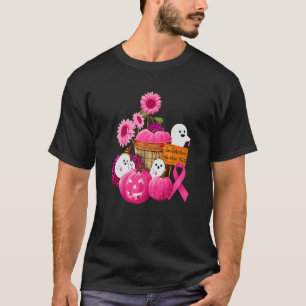 Camiseta Calabaza Boo Fantasma Octubre Usa Cáncer De Mama R