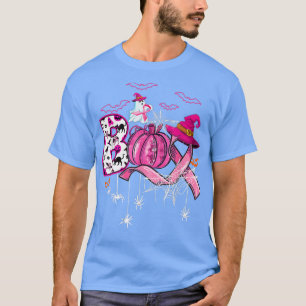 Camiseta Calabaza Boo Halloween Calabaza Bruja Cáncer de Ma
