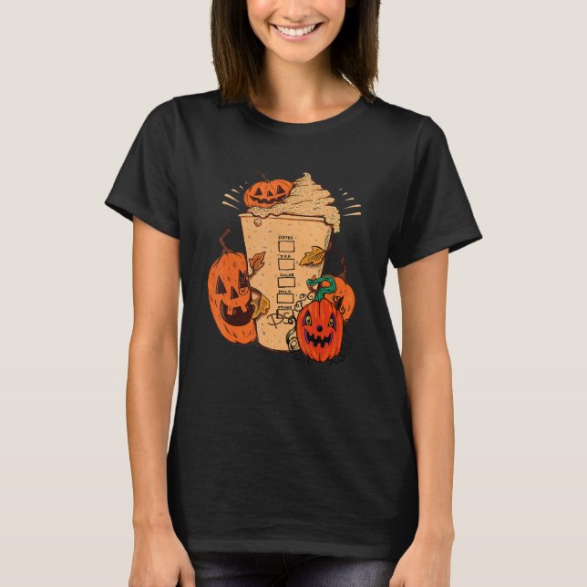 Camiseta Calabaza Calabaza Calabaza Face Happy Halloween Pa (Anverso)