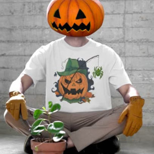 Camiseta Calabaza captura araña para Halloween
