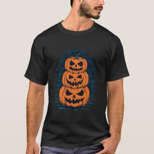 Camiseta Calabaza Cara Cara Tiroso Costume De Pie Funny Fan