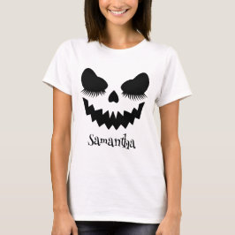 Camiseta Calabaza Cara de Jack O Lantern Halloween
