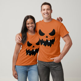 Camiseta Calabaza Cara de miedo