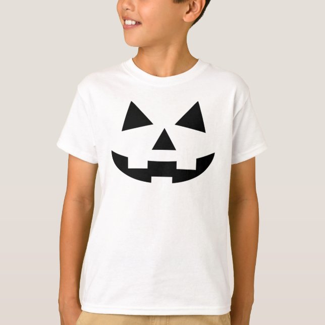 Camiseta Calabaza cara Jack O Lantern T-Shirt (Anverso)