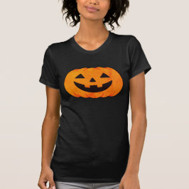 Camiseta Calabaza Clásica de Jack-O'-Lantern Brillante de H