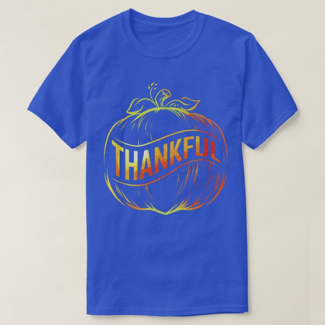 Camiseta Calabaza con cinta adhesiva Acción de Gracias (Diseño del anverso)