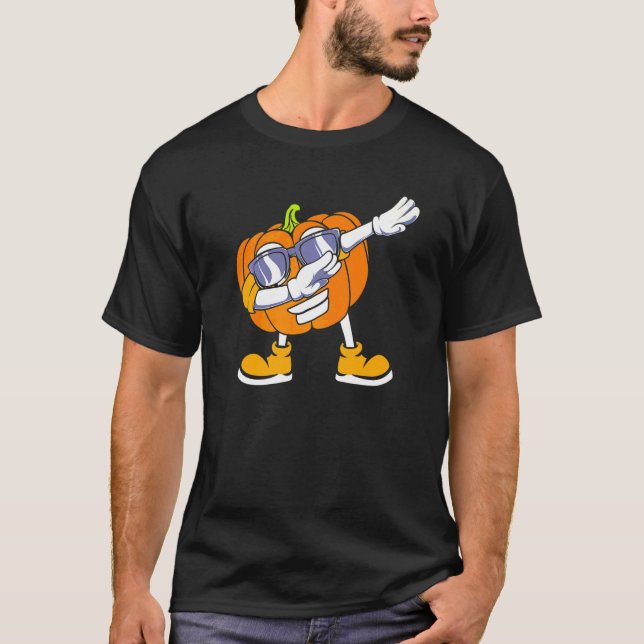 Camiseta Calabaza con Dabbing   Halloween (Anverso)