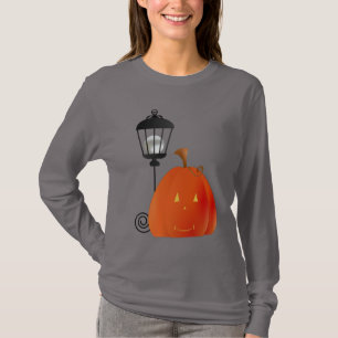 Camiseta Calabaza con la entrada de la lámpara