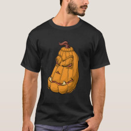 Camiseta "Calabaza con Sonrisa Malvada – Monstruo de Dibujo