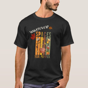Camiseta Calabaza Cuta Otoño Y Hojas Caen