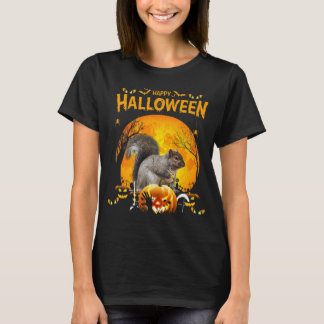 Camiseta Calabaza de ardilla feliz de Halloween