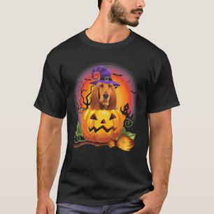 Camiseta Calabaza de brujas bovina Halloween Perro