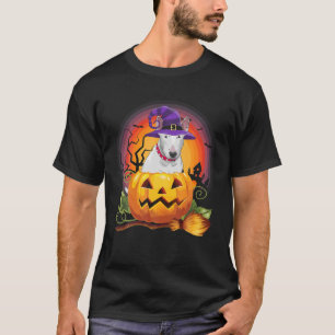 Camiseta Calabaza de brujas de Bull Terrier Halloween Perro