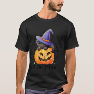 Camiseta Calabaza De Brujas De Gato Más Frías En El Parche