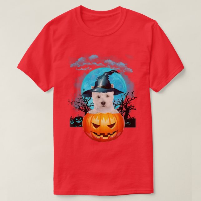 Camiseta Calabaza De Brujas Del Territorio Blanco De La Reg (Diseño del anverso)