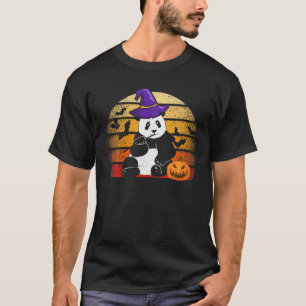 Camiseta Calabaza de Brujas Panda, Calabaza divertida de Ha