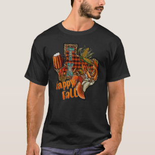 Camiseta Calabaza de búfalo en Texas Happy Fall