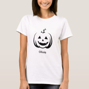 Camiseta Calabaza de calabaza de calabaza con linterna Hall
