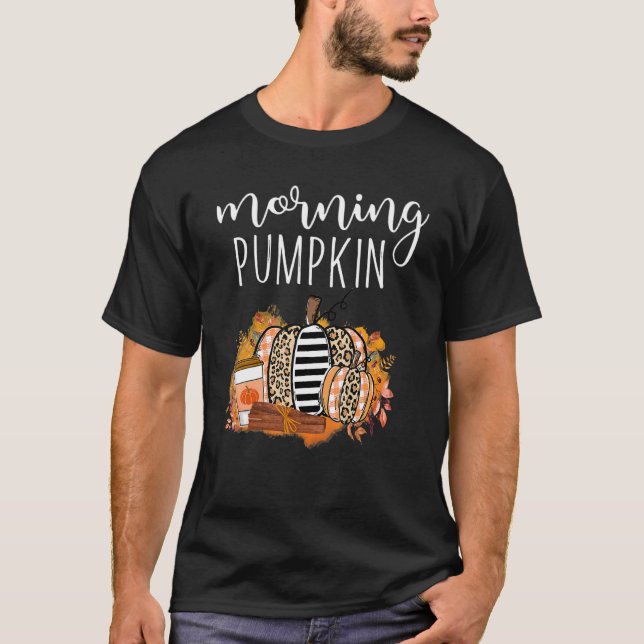 Camiseta Calabaza de calabaza de calabaza de la mañana Form (Anverso)