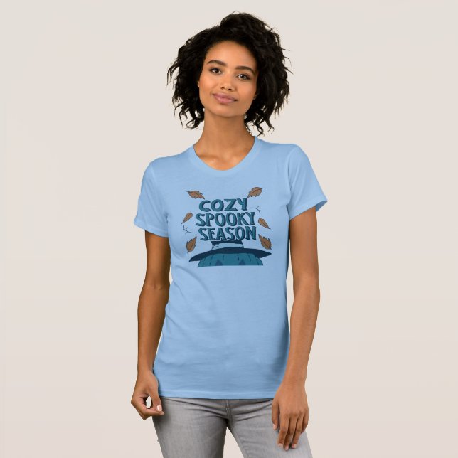 Camiseta Calabaza de calabaza de Halloween Retro Cosy Spook (Anverso completo)