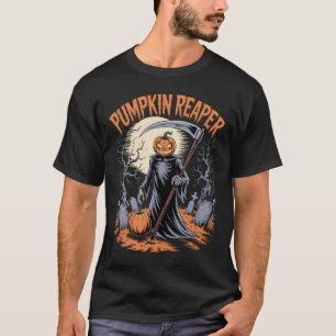 Camiseta Calabaza de Calabaza Reaper Calabaza gótica de Hal